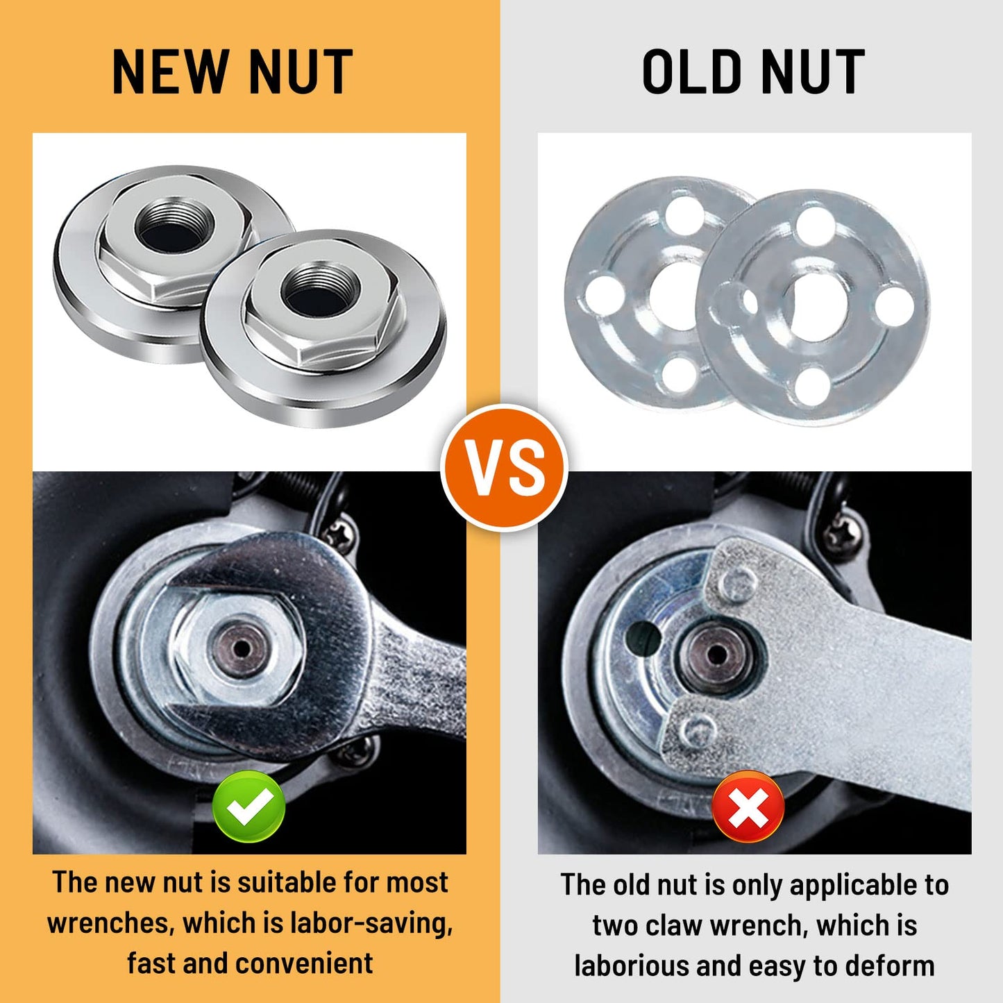 (đ„Last Day Promotion - 50% off)100-Type Angle Grinder Nuts